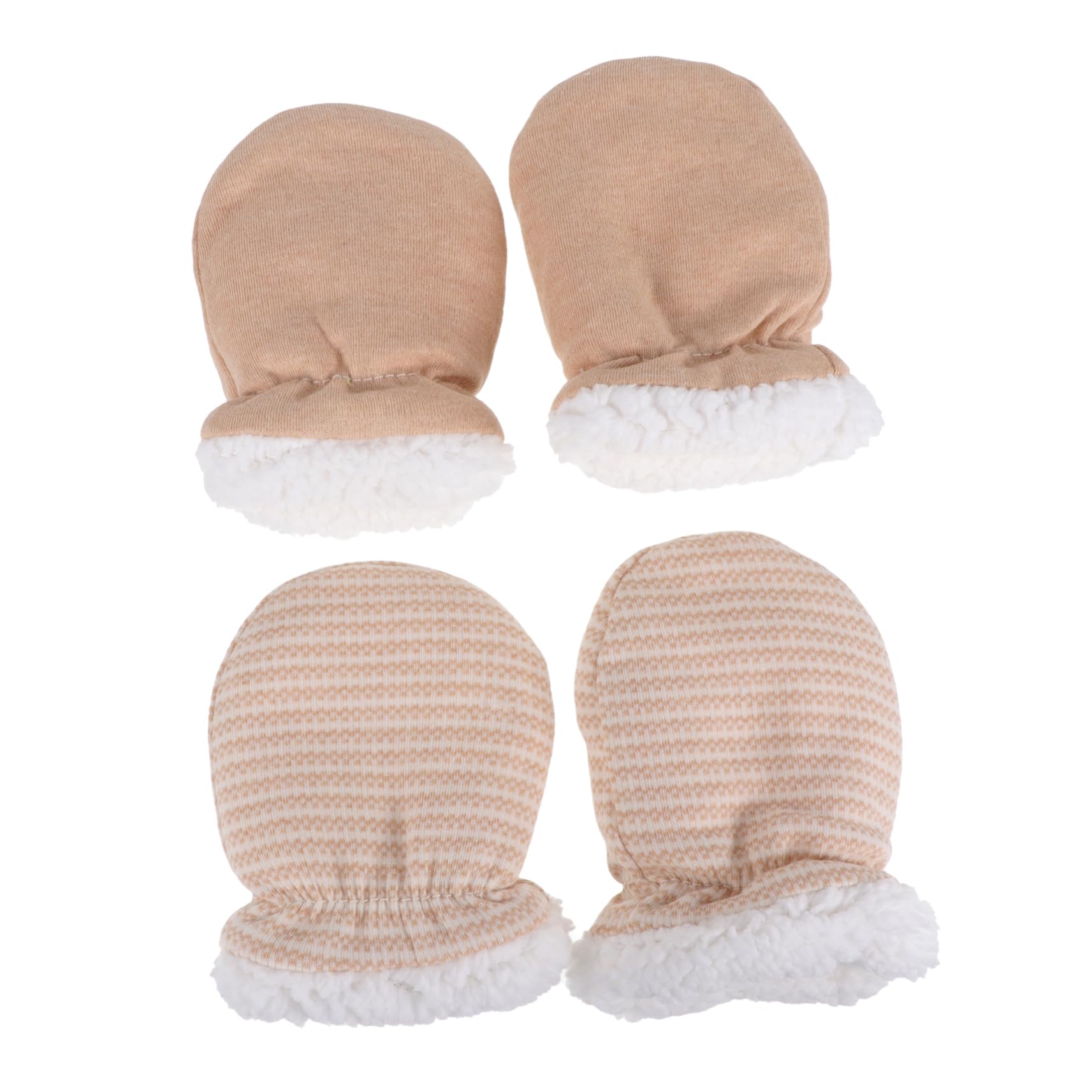 Ipetboom 2 Pairs Newborn Toddler Mittens Soft Warm Gloves for Resistant Mittens for Boys/girls Adjustable Size 2 Colors