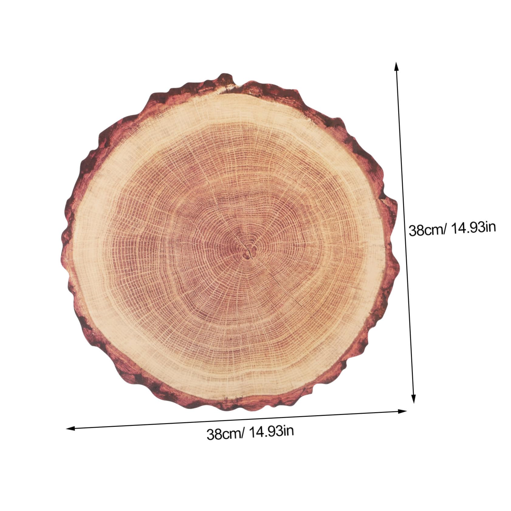 FUNOMOCYA 4pcs Tree Stump Placemat - Tumbler Pads Home Coffee Coaster Cup Pads for Kitchen Home Cup Pads Practical Coffee Coaster Table Placemat Coasters for Drinks Round Cup Pads Pp