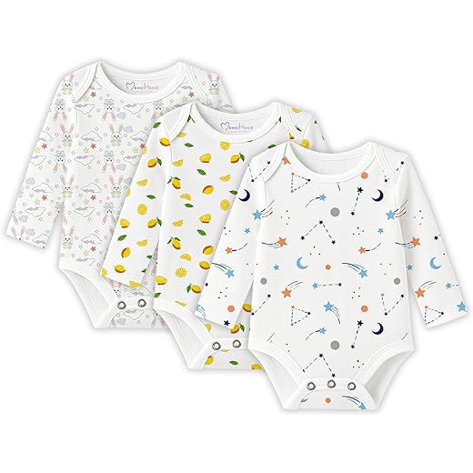 Organic Cotton Full Sleeve Onesie Pack of 3