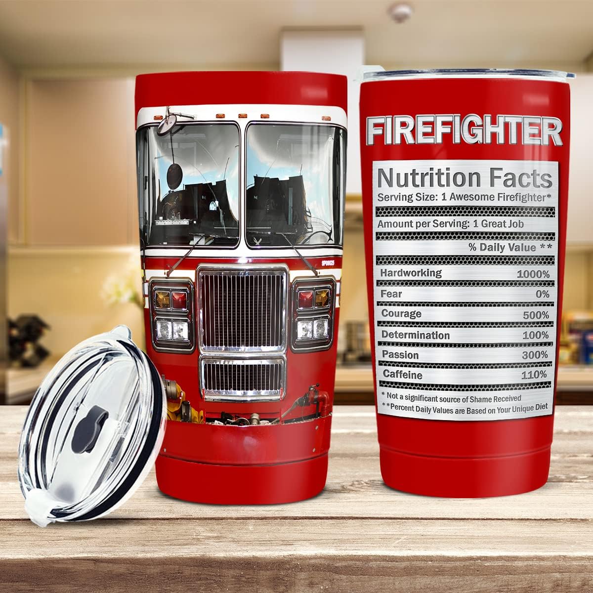 wowcugi Firefighter Gift Firefighter Tumbler 20oz Fireman Gifts For Men Fire Fighter Stainless Steel Insulated Tumblers Coffee Travel Mug Cup Firefighters Gift For Dad Boyfriend Husband Firemen Stuff - Image 7