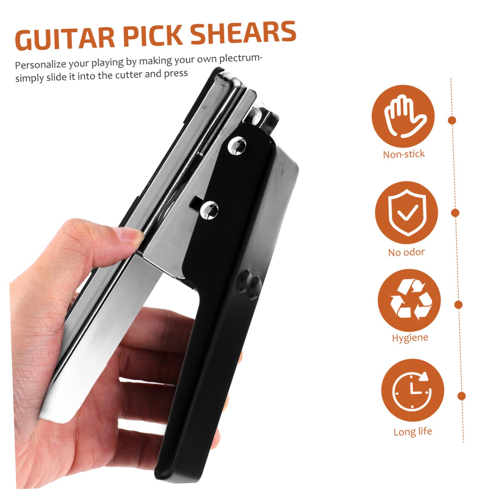 ibasenice Metal und Kunststoff Gitarrenplektrum Stanze Robust für Selbstgemacht Gitarrenplektren Personalisiert Gitarrenplektrum Hersteller Werkzeug für Dünne Gitarrenpicks