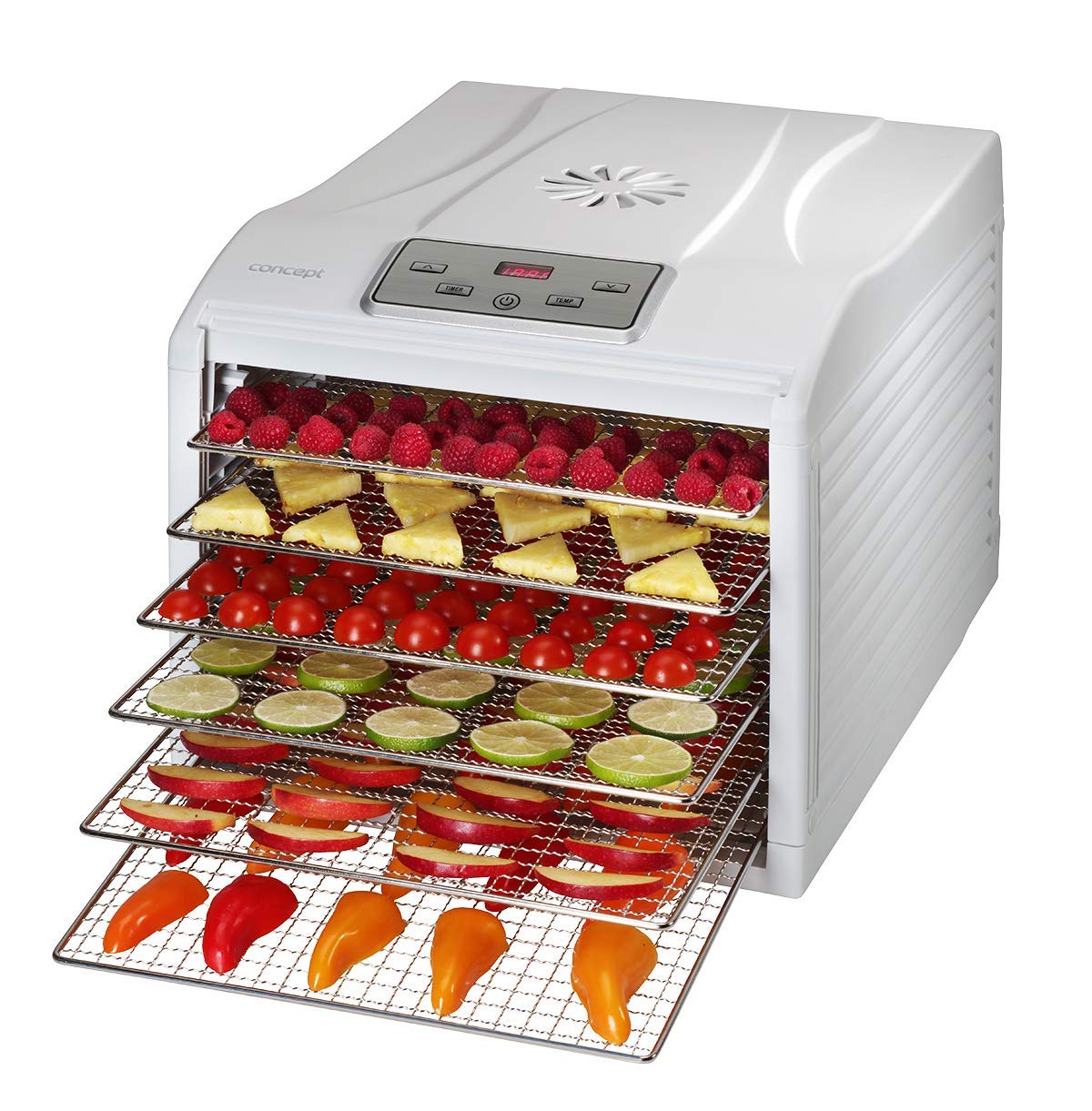 Concept SO1001 Essiccatore Alimentare 240W Controllo Digitale 5 Ripiani TIMER