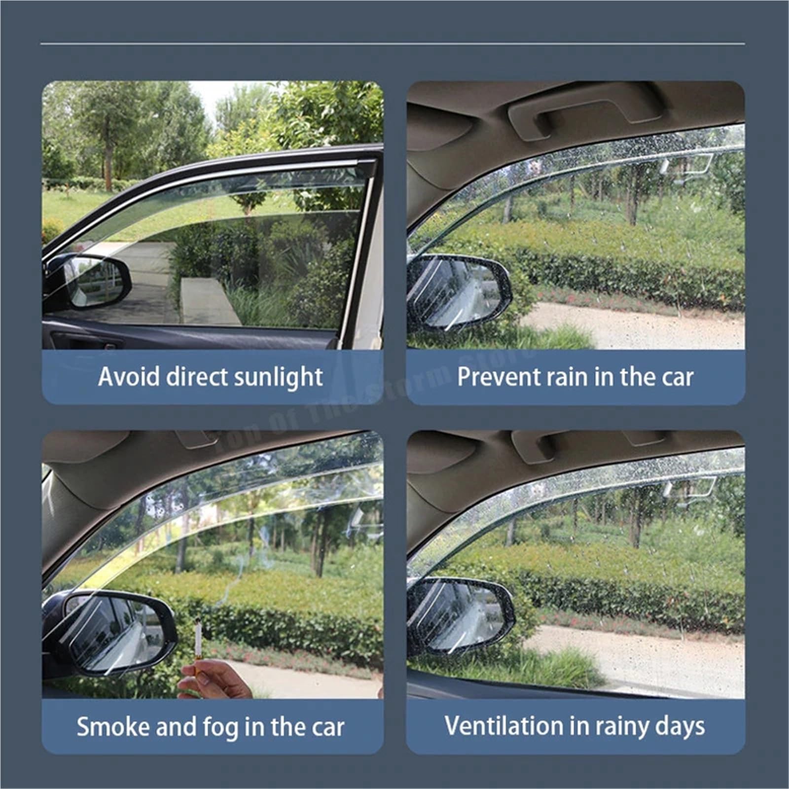 osłona Car Wind Deflector Pasuje do Mazdy 2 Hatch Demio 2015~2022 DJ DL, osłona przeciwdeszczowa na boczną szybę samochodu, osłona przeciwsłoneczna, markiza samochodowa