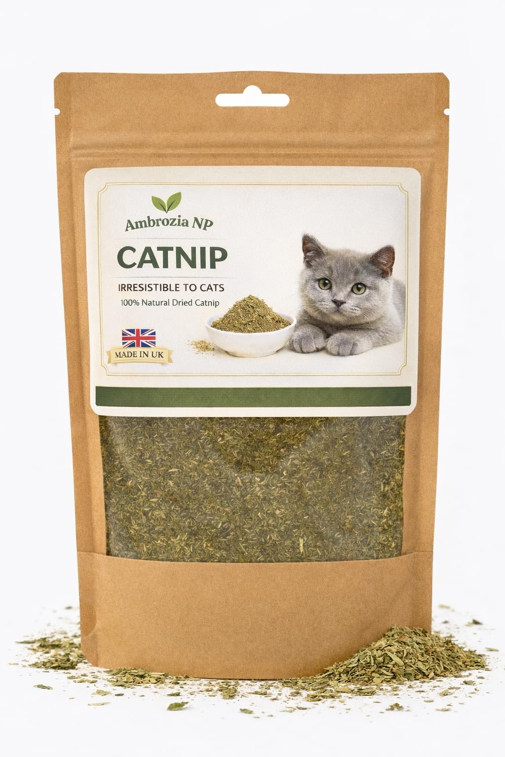 Ambrozia NP Catnip – 100% Natural Dried Catnip for Cats – Made in UK — image 1