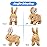 Hopearl Hopping Rabbit Interactive Electronic Pet Plush Bunny Toy with Sounds and Movements Animated Walking Wiggle Ears Twitch Nose Gift for Toddlers Birthday, Brown, 7\'\'