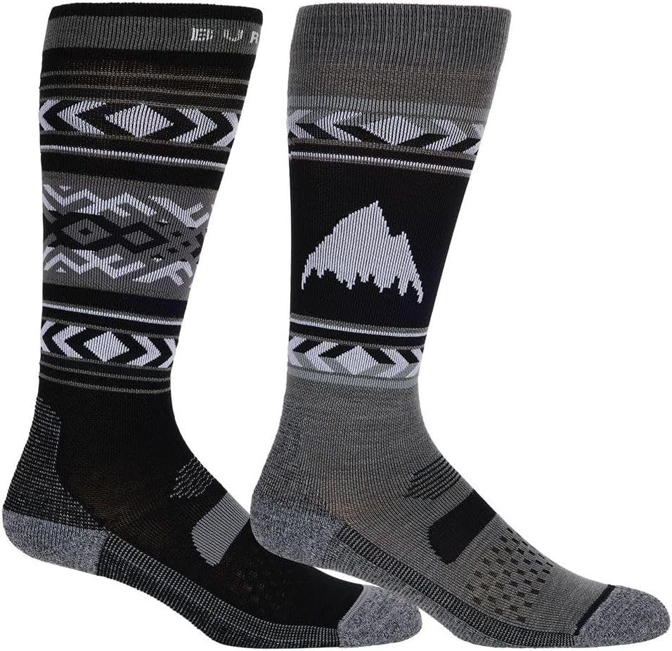 Burton Womens' Performance Lightweight Winter Snowboard Socks (2 Pack)