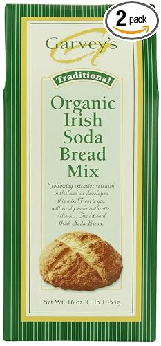 Garvey's Organic Traditional Irish Soda Bread Mix, 16 Ounce, (Pack of 2)