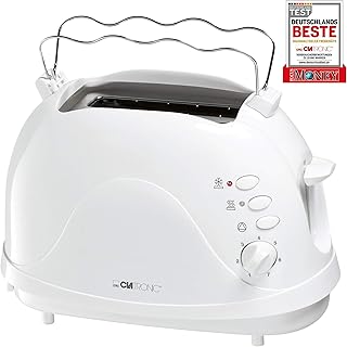 Clatronic TA3565 Grille-Pain pour 2 Tranches Blanc