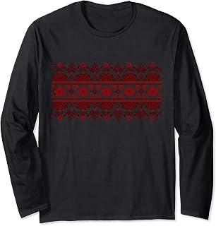 Vyshyvanka Ukrainian Russian Poland Belarus Embroidered Long Sleeve T-Shirt