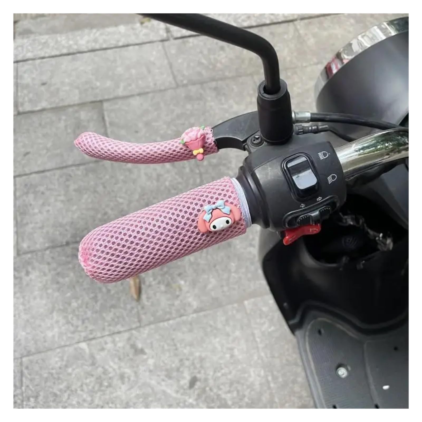 Ymiko Funda para manillar de motocicleta, antideslizante, termorretráctil, cubierta de agarre para manillar de motocicleta, espuma antivibración, cómoda, goma universal para bicicleta eléctrica (negro