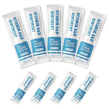 50PCS Tattoo Scar Repair Gel, Professional Tattoo Aftercare Cream Vitamin A&D Enriched Fast-Absorbing Formula for Makeup, Skin Healing, Microblading and Tattoo Recovery Supplies