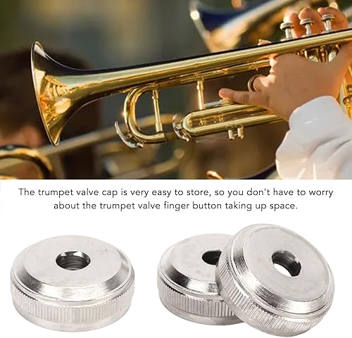 Miniatura 5 de Válvula de trompeta, 3 piezas de reparación de trompeta de pistón de tornillo de metal para accesorios de repuesto para instrumentos musicales (#2)