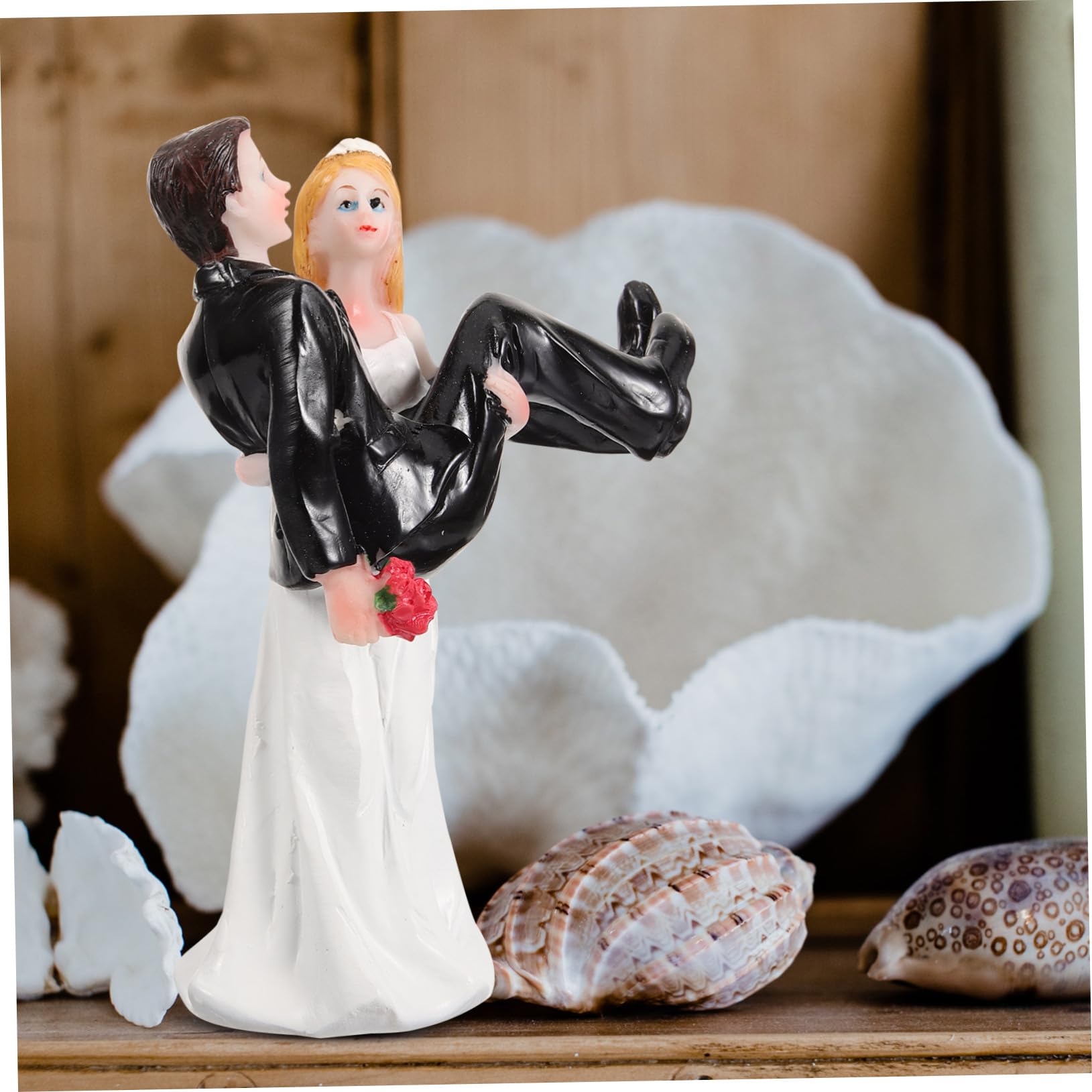 2stücke Brautpaar Statue Aus Resin Hochzeitsfigur Für Torten Romantische Deko Für Besonderen Tag Stilvolles Hochzeitspaar Ornament Hochzeitsaccessoires Zur Feier