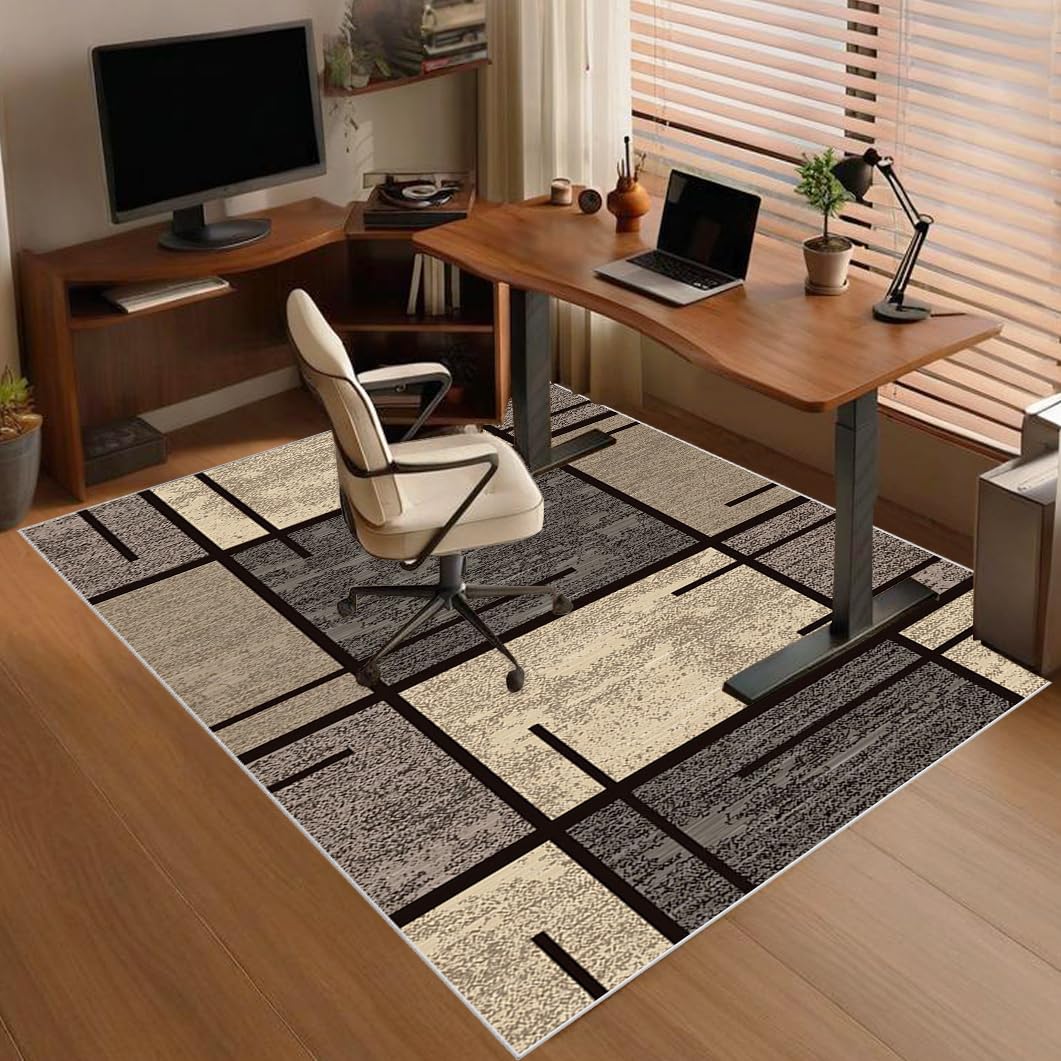 Heavy Duty Office Gaming Chair Mat for Carpet, Floor Protector for Rolling Chair, Non-slip Carpet Chair Mats, Desk Chair Mat, Computer Gaming Chair Mat for Hardwood Floors Tile Laminat 100 x 120 cm