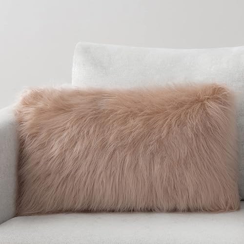 Vista 101 de Fundas de cojín Phantoscope serie de lujo, fundas de cojín de piel sintética estilo Mongolia, para sofá, cama y silla Azul marino
