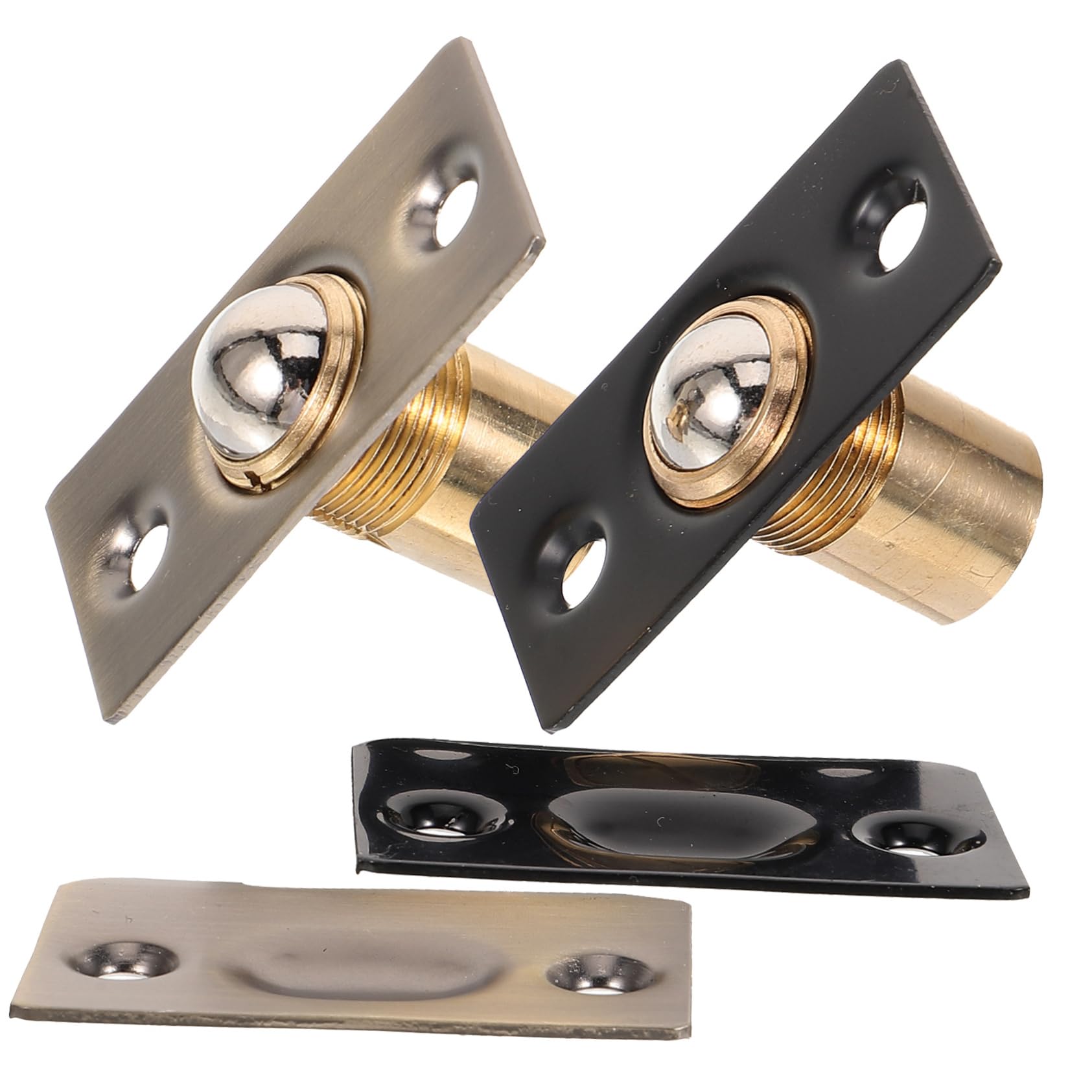 DOITOOL 5 Ensembles Portes Butée De Porte Filet Serrure De Porte Magnétique Basculer Jeu Loquets De Tension De L'armoire Loquets De Tension À Bille De Porte Acier Inoxydable 2 Pièces * 5