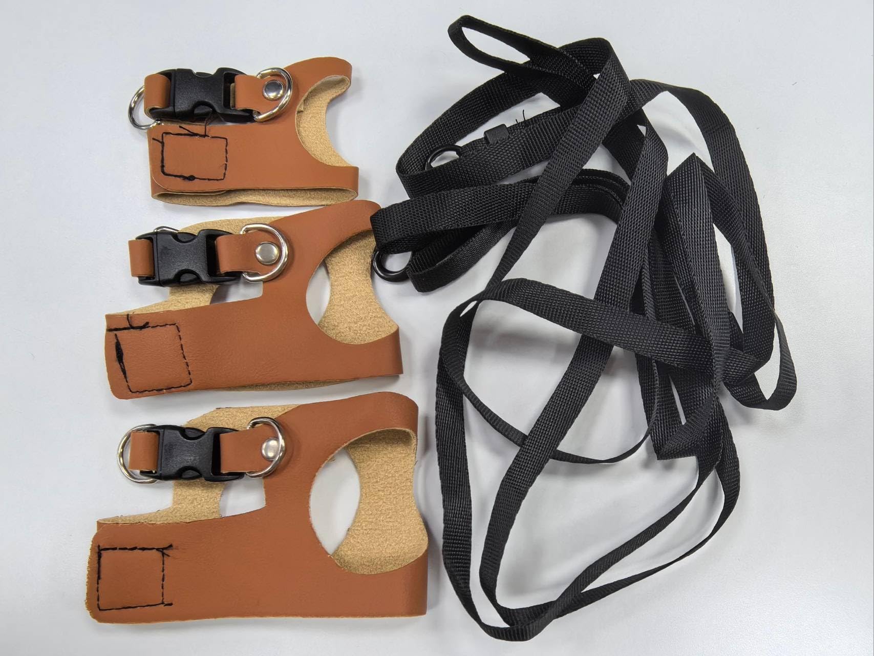 Bearded Dragon Harness Leash Set Adjustable 3Size Ferret Lizard Lead