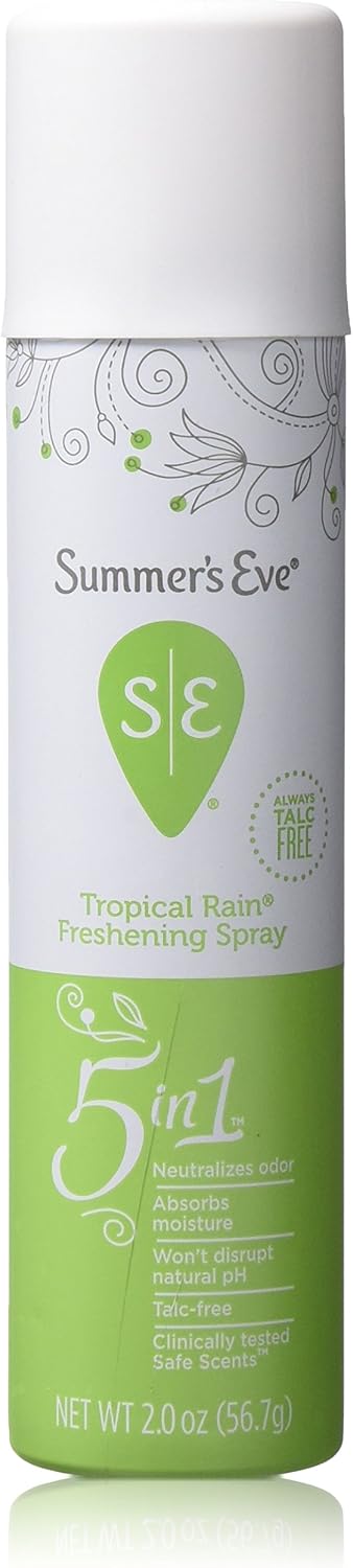 Summer's Eve Feminine Deodorant Spray Tropical Rain 2 Oz. (3 Pack)