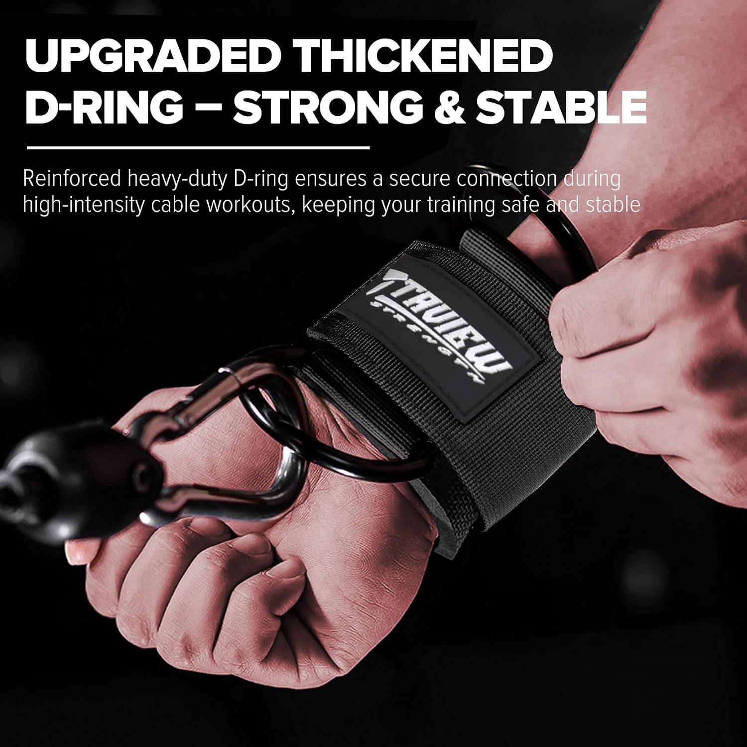 Cable Wrist Cuffs for Cable Machine Upper Body Workouts