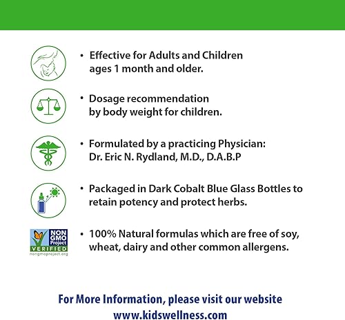 Miniatura 2 de Dr. Rydland's Suplemento de hierbas | Creado por KidsWellness | Seguro y eficaz para bebés a adultos | Desintoxicación y piel | Alivia eccema,