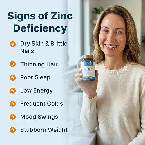 Miniatura 2 de Zinc7 Apoyo inmunológico diario (50mg) Complejo de zinc de triple acción para sueño profundo, claridad mental e inmunidad fuerte  Energía natural,