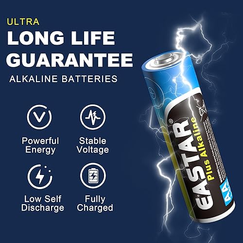 Miniatura 2 de EASTAR BTS Paquete de 20 pilas AA de alta capacidad, 1,5 V, doble A, batería alcalina AA de larga duración, diseño a prueba de fugas