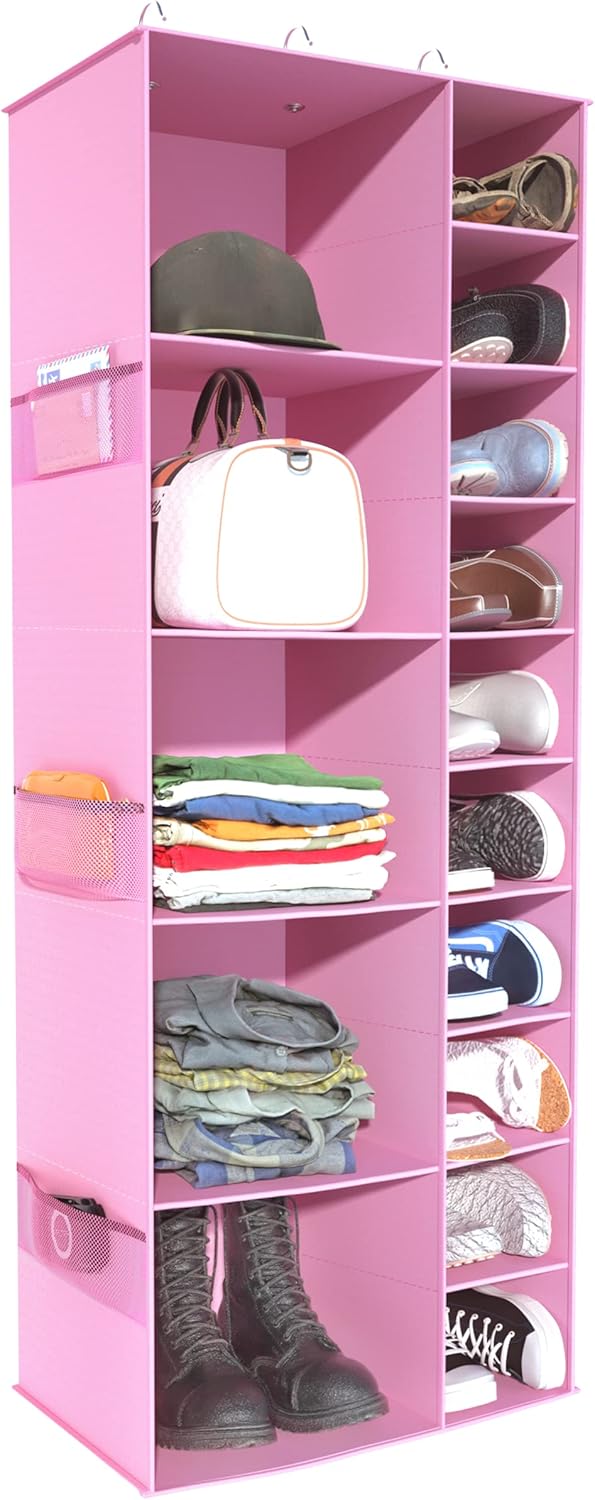 Libeder Shoe Organizer for Closet, 15 Shelf Hanging Closet