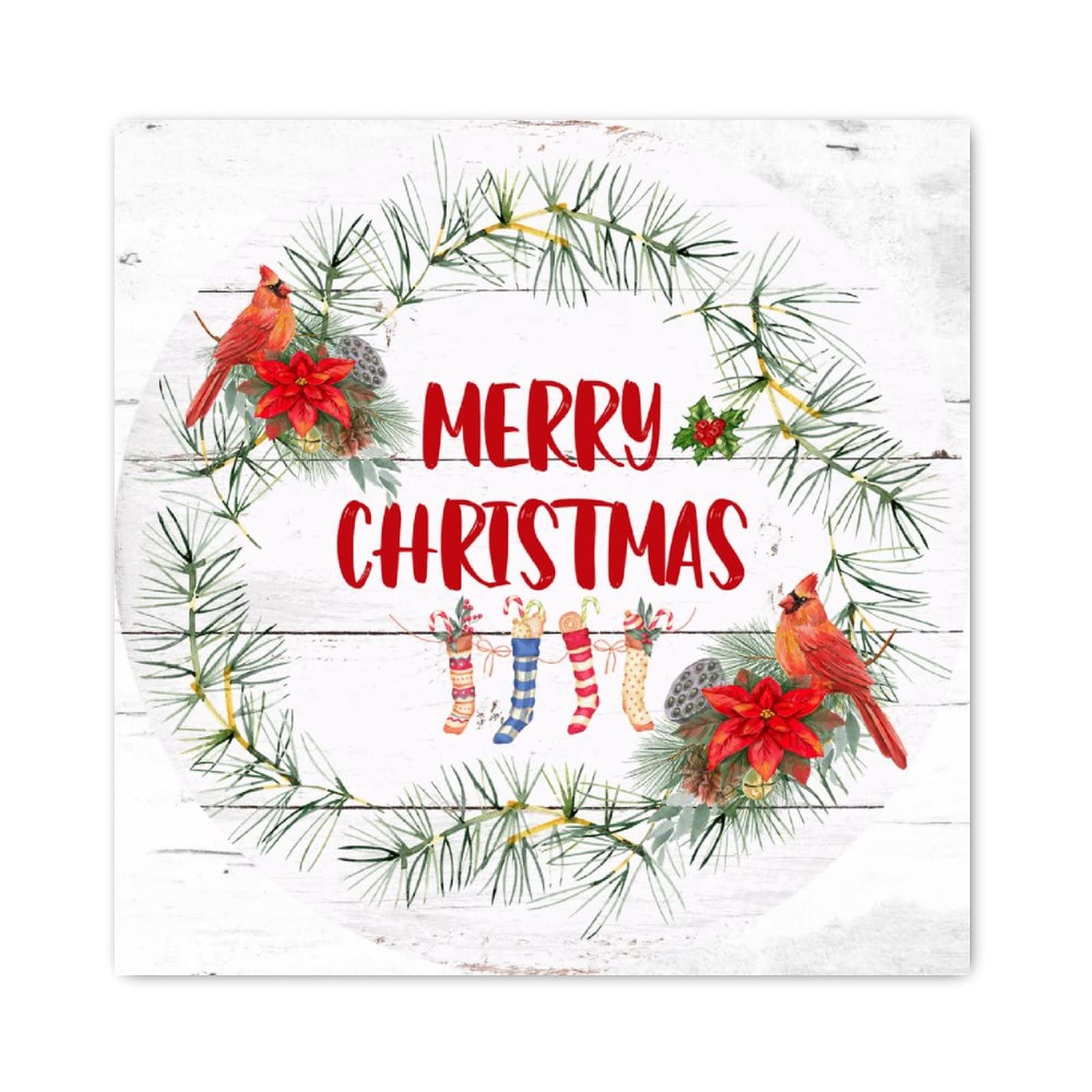 Panneau bois Merry Christmas pour embellir mur vide salon chambre plaque