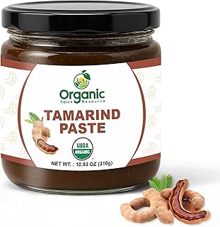 Organic Tamarind Paste, 100% Pure Tamarind Pulp (No Additives) | USDA Organic, Non-GMO | 10.93 oz Glass Jar | Smooth, Tangy & Authentic | For Pad Thai, Chutneys, Curries, Sauces & Marinades | Product of India by OSR