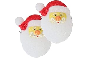 Outdoor Santa Claus Porch Light Cover, Christmas Holiday Decoration (Set of 2)