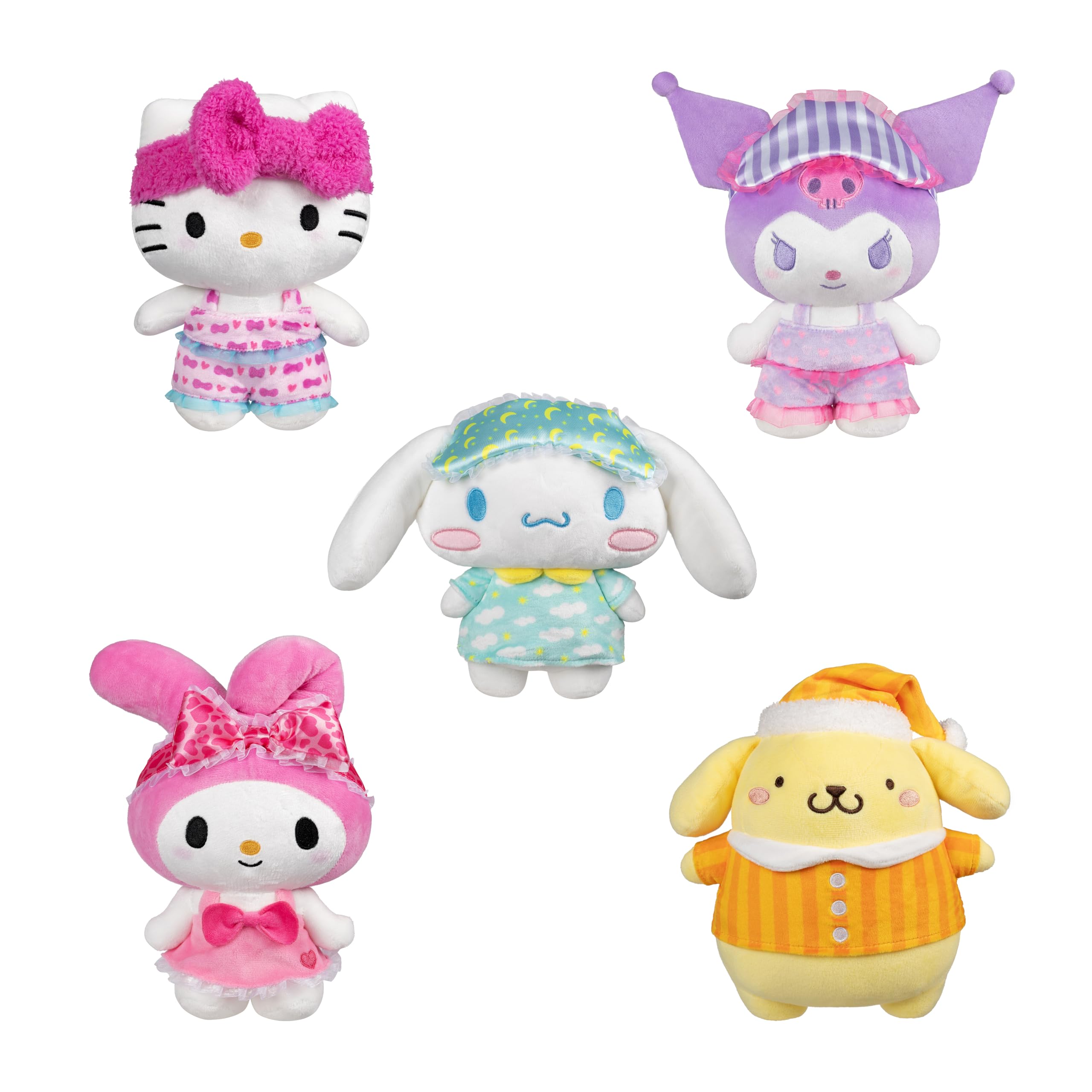 Jazwares Hello Kitty® and Friends - 8-Inch Kuromi™ Pajama Party Plush - Amazon Exclusive - Officially Licensed Sanrio® Product from Ages 6+