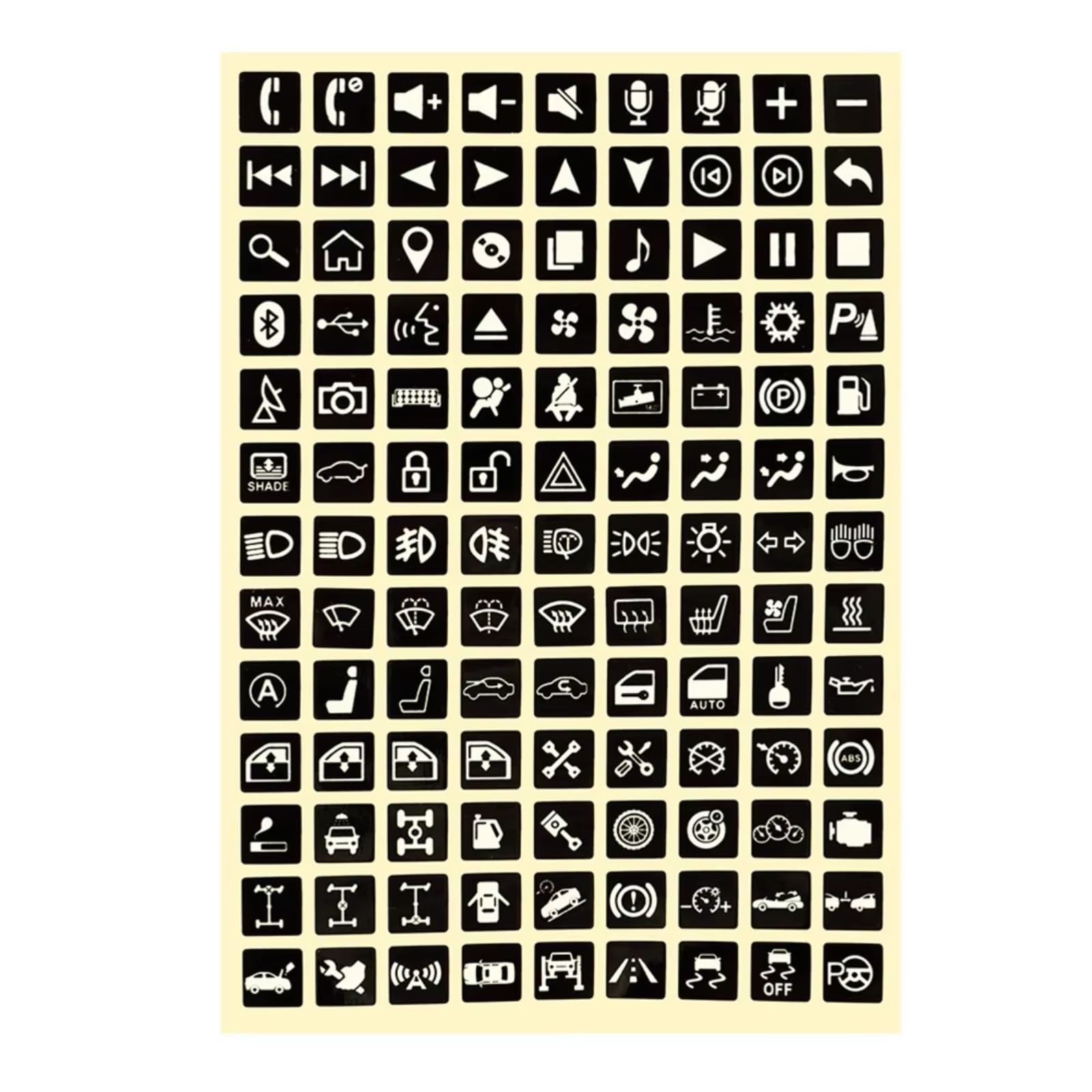 Interior Button Sticker Universal Button Stickers Car Luminous Sticker Light Switch Relay Decoration Rocker Label Circuit Panel Decals