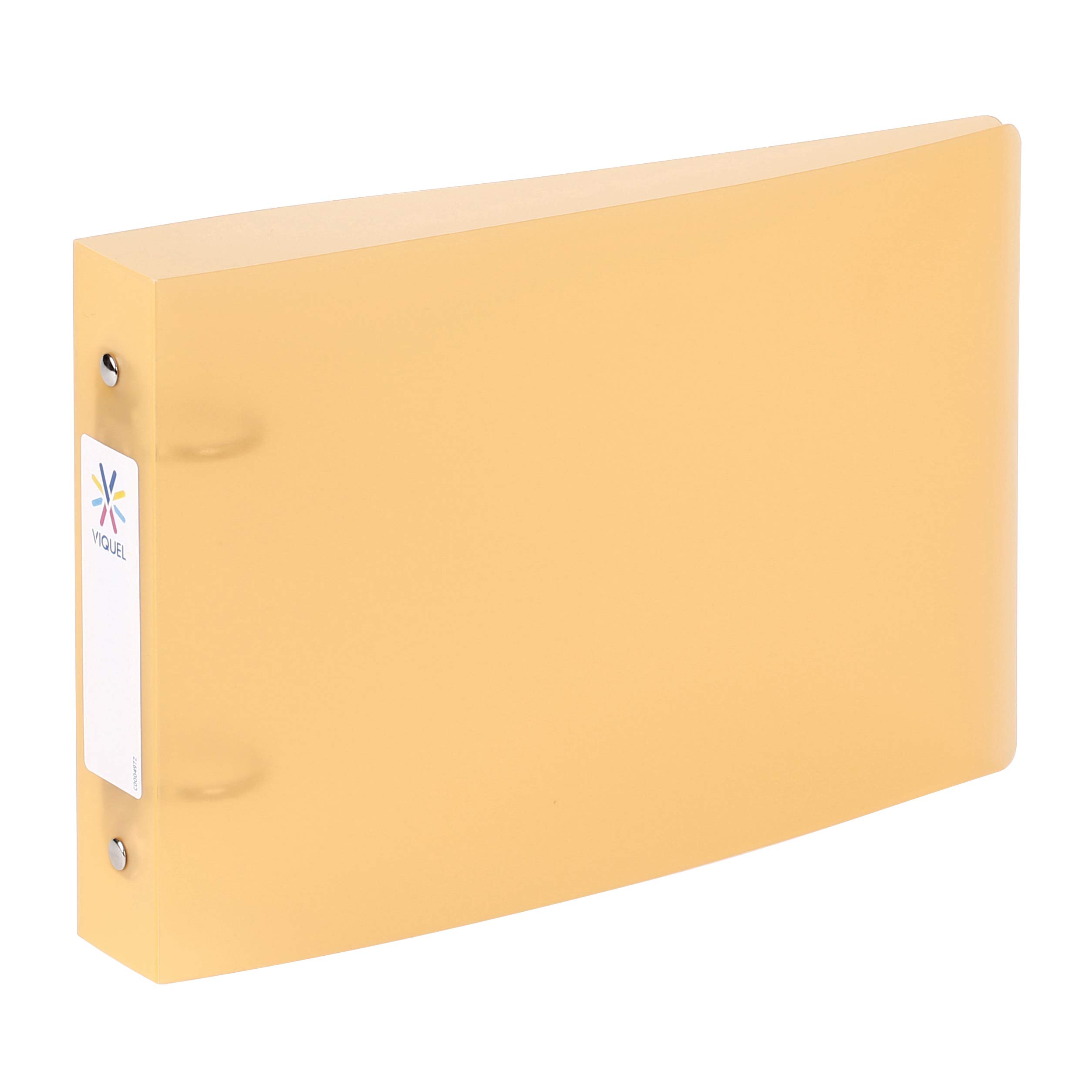 Viquel - Bristol Index Folder with Identification Labels - 2 Rings - A5 Size (25x16.5cm) - Orange