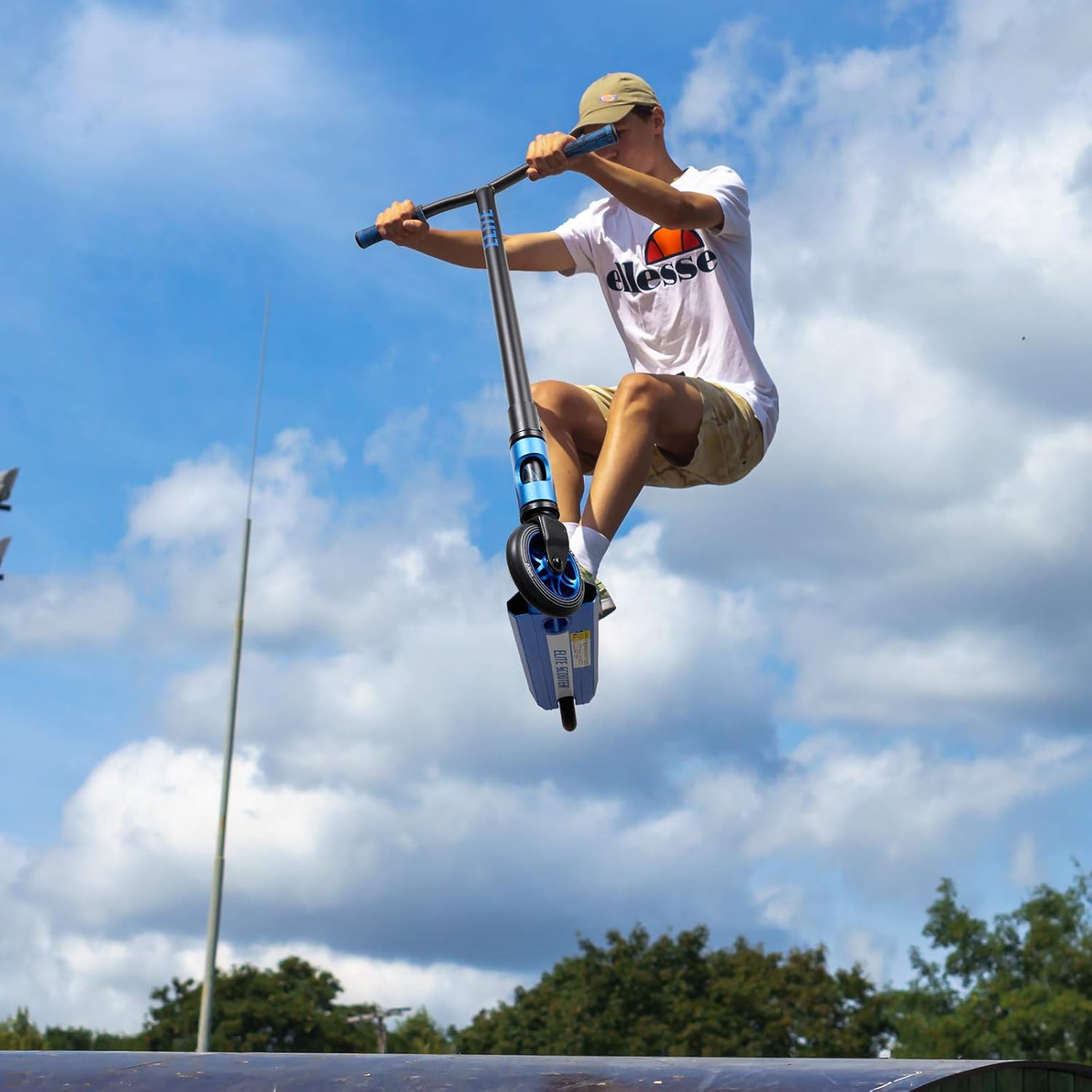 Albott Pro Scooters Trick Scooter - Freestyle 110mm Aluminium Core Wheels & ABEC-9 Stunt Scooters for Kids 8 Years and Up Entry Level Scooter for Beginner Boys Girls Teens Adults (Matte Blue) : Sports & Outdoors