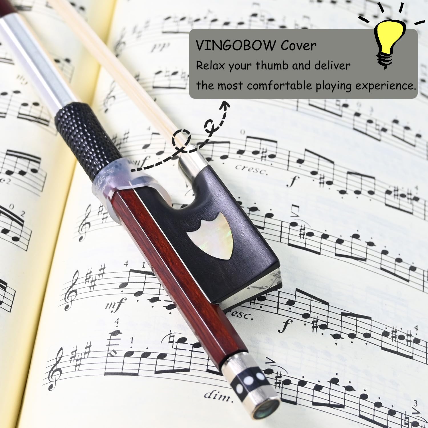 Amazon.com: Pernambuco Stick Violin Bow 4/4 Size VINGOBOW 430V