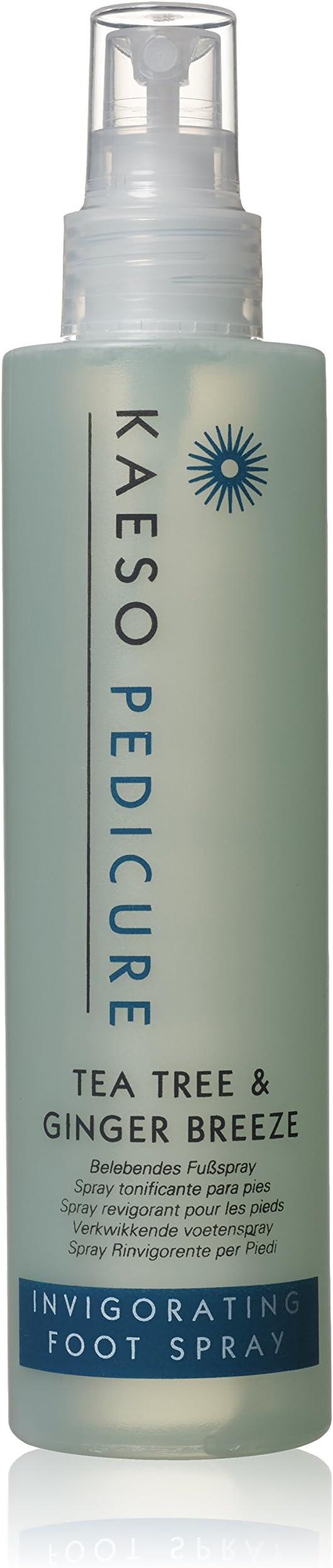 Kaeso Tea Tree & Ginger Invigorating Foot Spray 195ml – Refreshing Foot Spray for Odour Control & Cooling – Antibacterial Foot Care – Professional Skincare