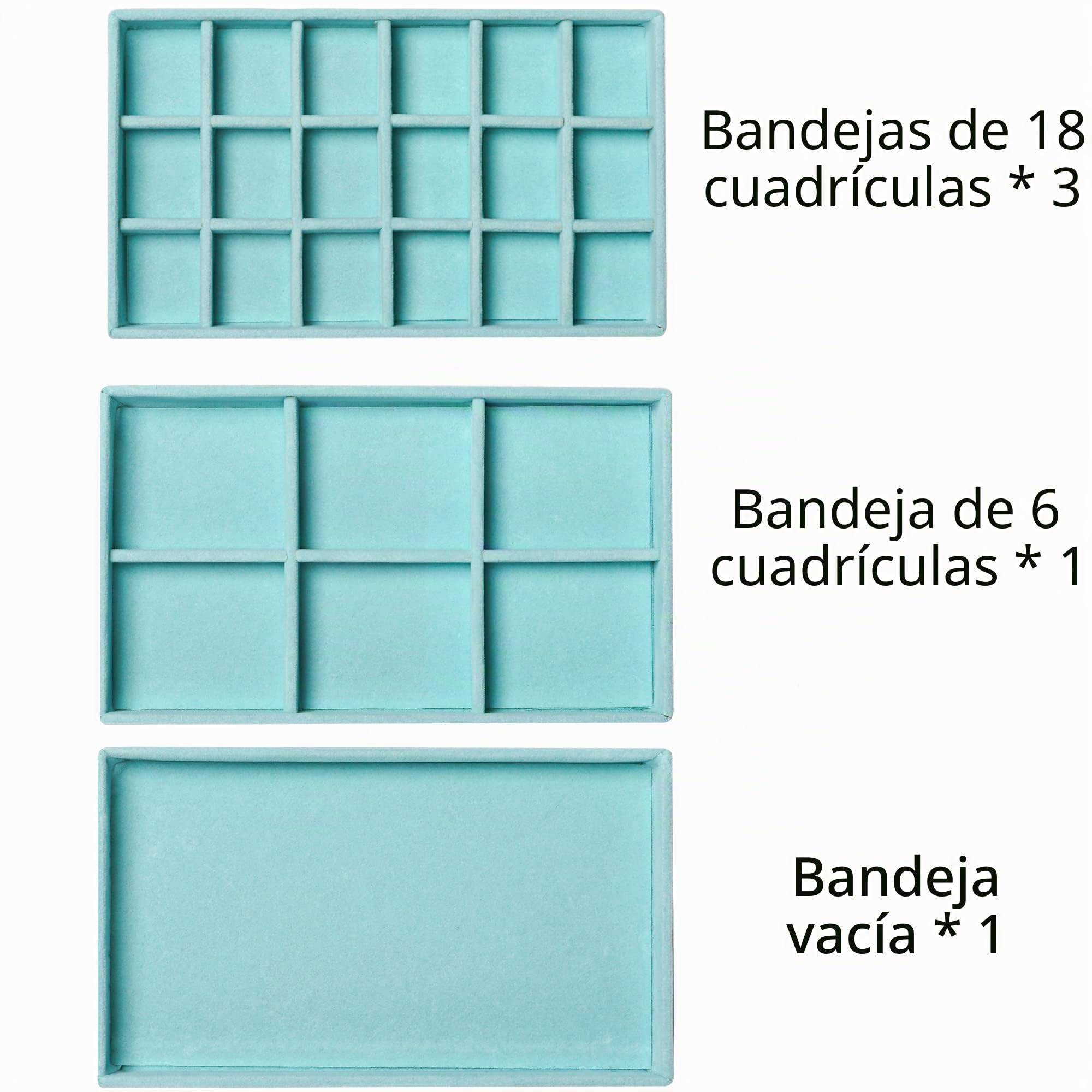 Frebeauty Joyero 5 cajones acrílico, organizador pendientes,61 casillas | Joyero o caja de almacenamiento transparente de 5 niveles y 61 compartimentos – Apto para diversos objetos pequeños