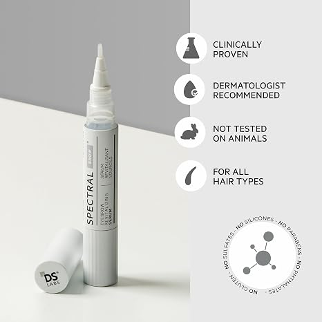Spectral.BROW Brow Enhancing Serum by DS Laboratories - Promotes Appearance of Full, Bold Eyebrows, Get Denser, Thicker Eyebrows, Vegan and Cruelty Free