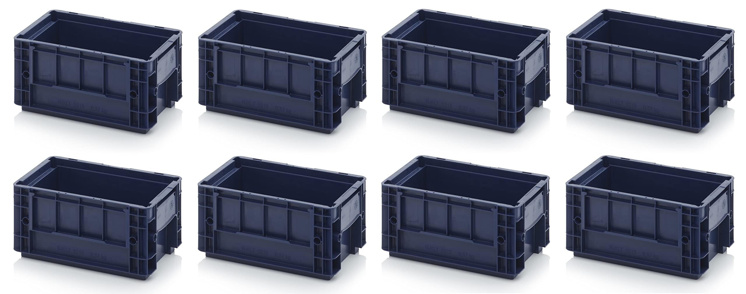 8x R-KLT Behälter 30 x 20 x 14,7 * Kleinladungsträger blau 30x20x14 Eurobehälter Industrie KLT 3215