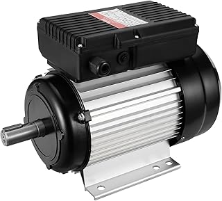 VEVOR Moteur électrique 2,2 kW moteur de compresseur d'air monophasé, 2800 tr/min, CA 220-240 V, 13,8 A, cadre 90L, B3, arbre à clavette 24 mm, rotation CW/CCW pour machines agricoles et équipements