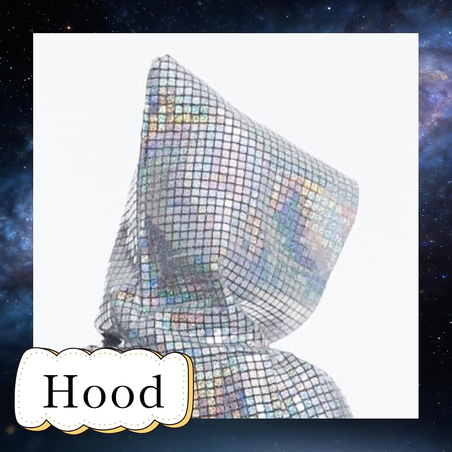 yolsun Shiny Hooded Cloak Adult Full Length Laser Robe Cape for Women Men Mardi Gras Halloween Fancy Cloak