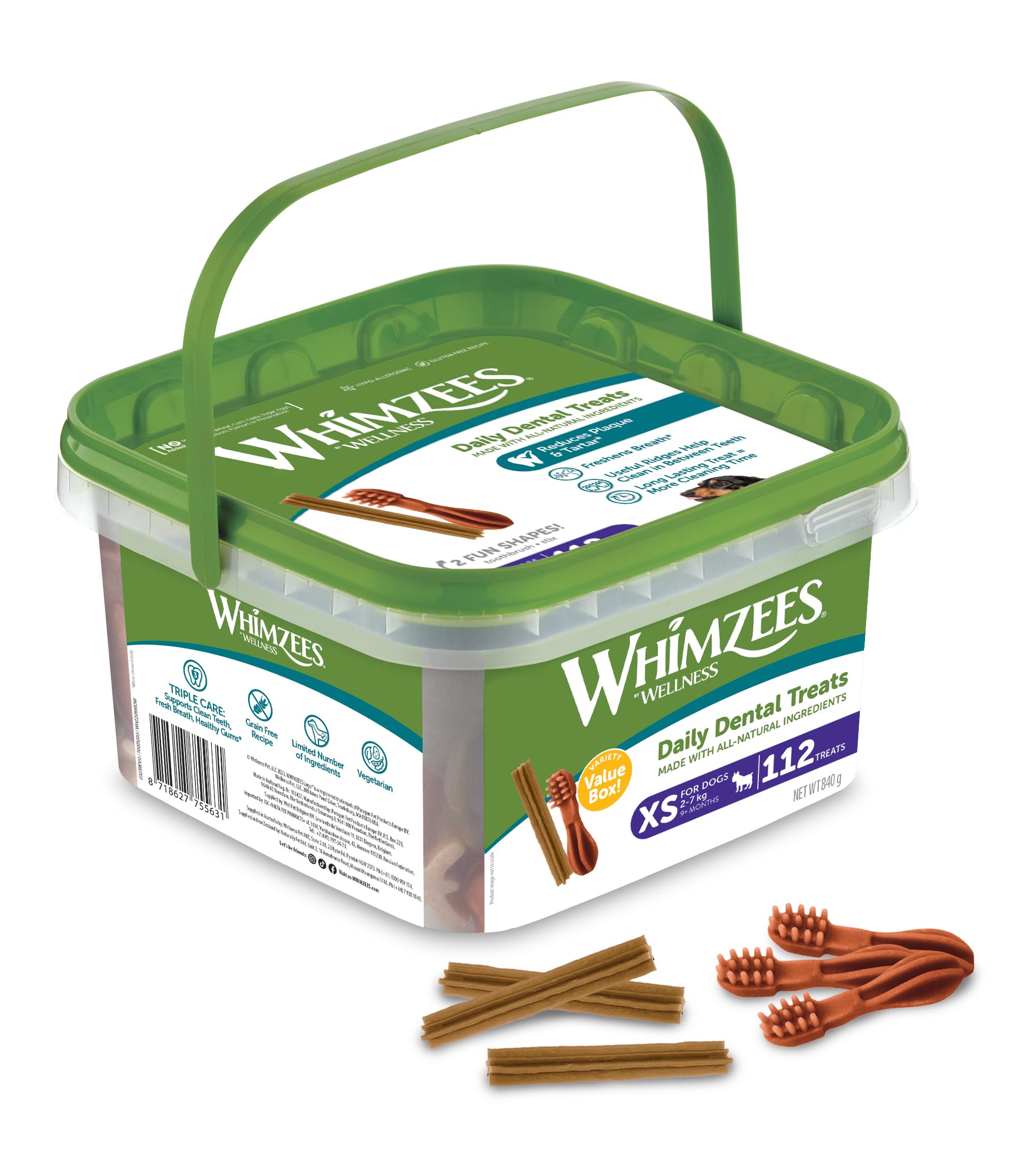 ウィムズィーズ Whimzees バラエティバリューボックスL 2個セット WHZ-EMEA-VP-Tub-56ct-Small-