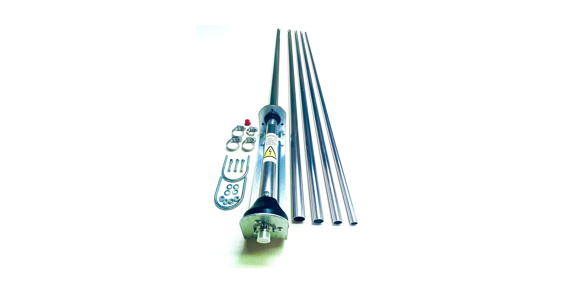 static co., ｜WAVE (silver) Sigma Venom 1/2 Wave Silver Rod CB Base Station Antenna 10