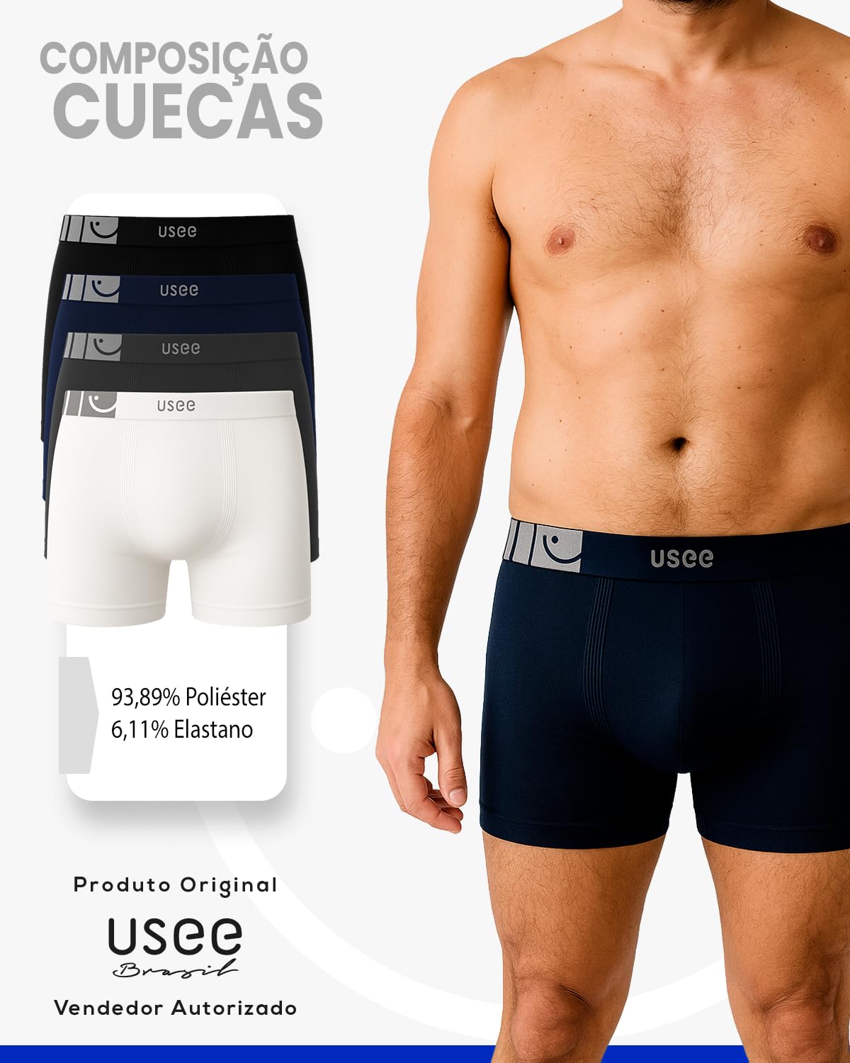 Kit Com 10 Cuecas Boxer Microfibra Adulto Usee Brasil em promoção! Veja a oferta e mais achadinhos de Moda íntima 3 Hoje é o melhor dia para comprar Kit Com 10 Cuecas Boxer Microfibra Adulto Usee Brasil com aquele preço maroto! Promoção! Aproveite a oferta! 3