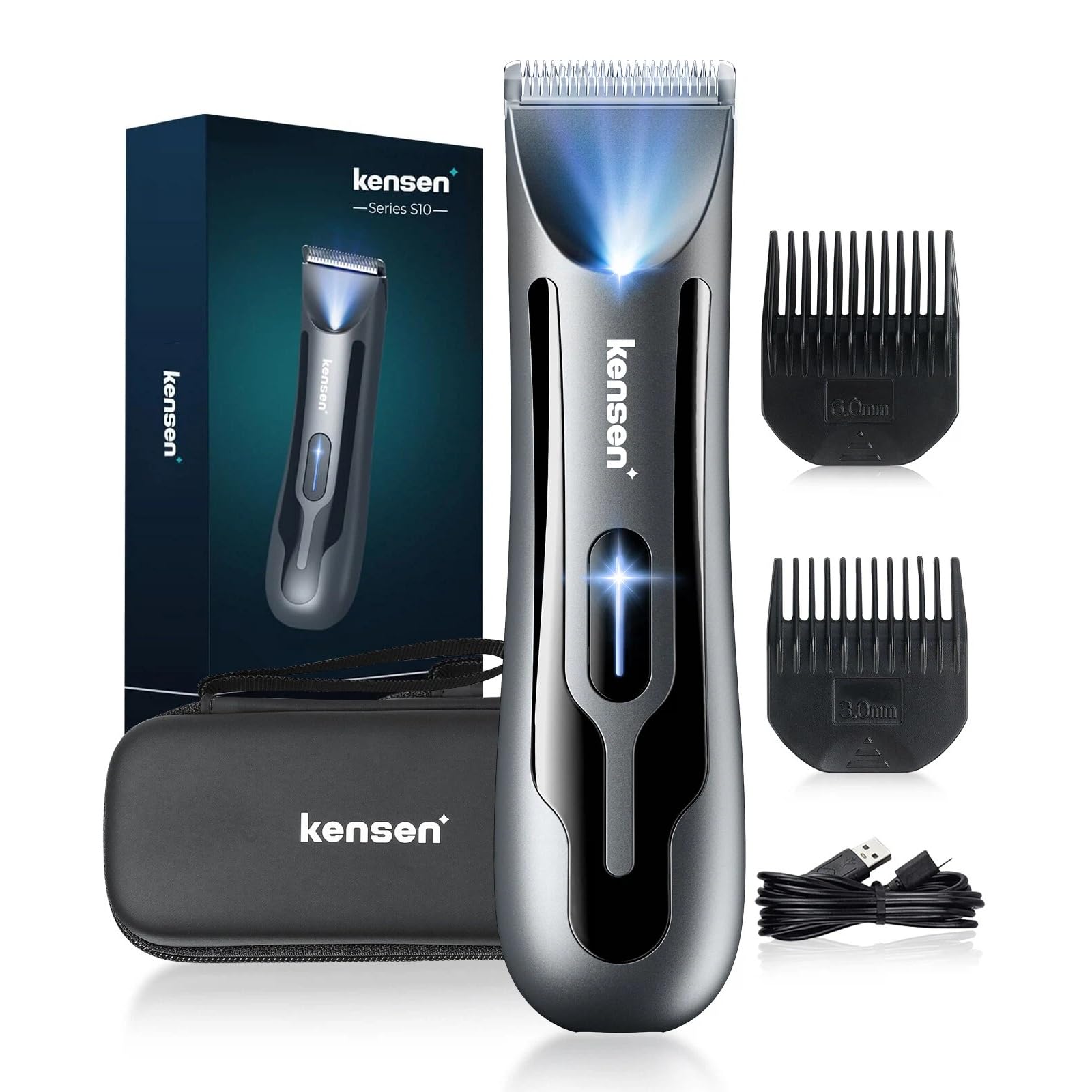 kensen Body Hair Trimmer for Men, Electric Groin Hair Trimmer