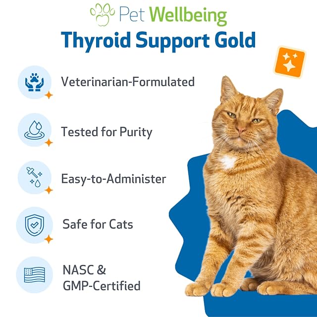 Foto 6 de 8 de Pet Wellbeing Oro De Tiroides Apoyo A Los Gatos