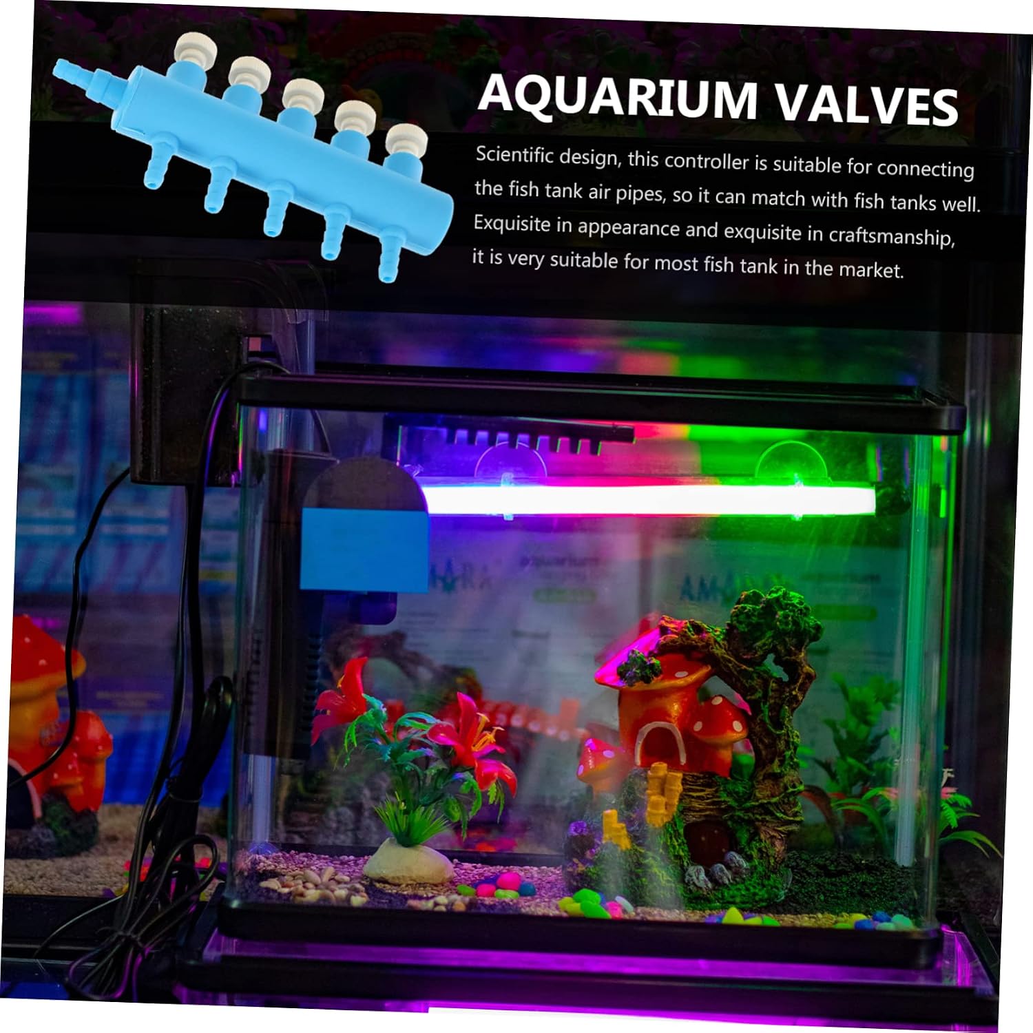 BESPORTBLE 2pcs Fish Tank Regulator Valve Aquarium Oxygen Plastic Aquarium Small Fish Tank 30 Gallon Fish