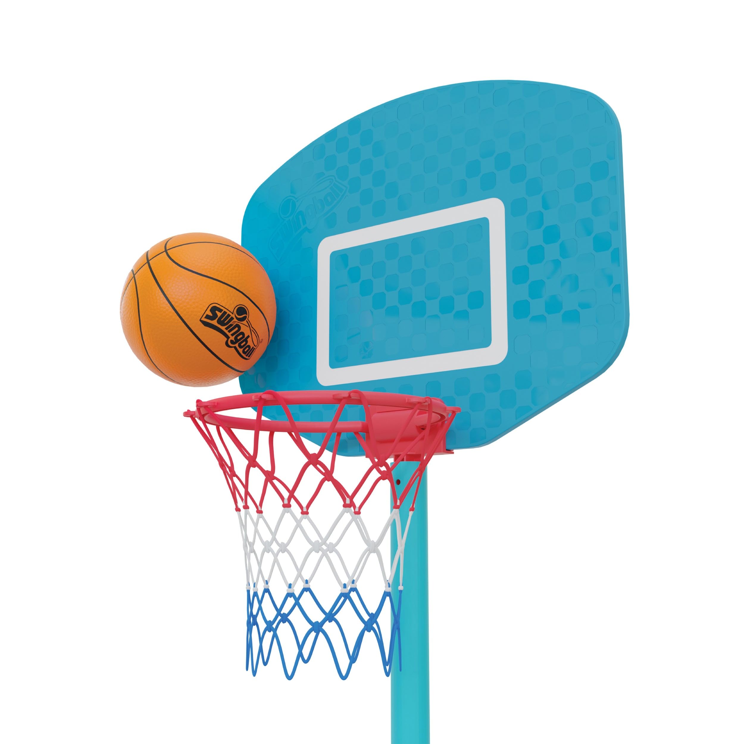 Swingball Kids Height Adjustable Basketball Hoop with Basketball