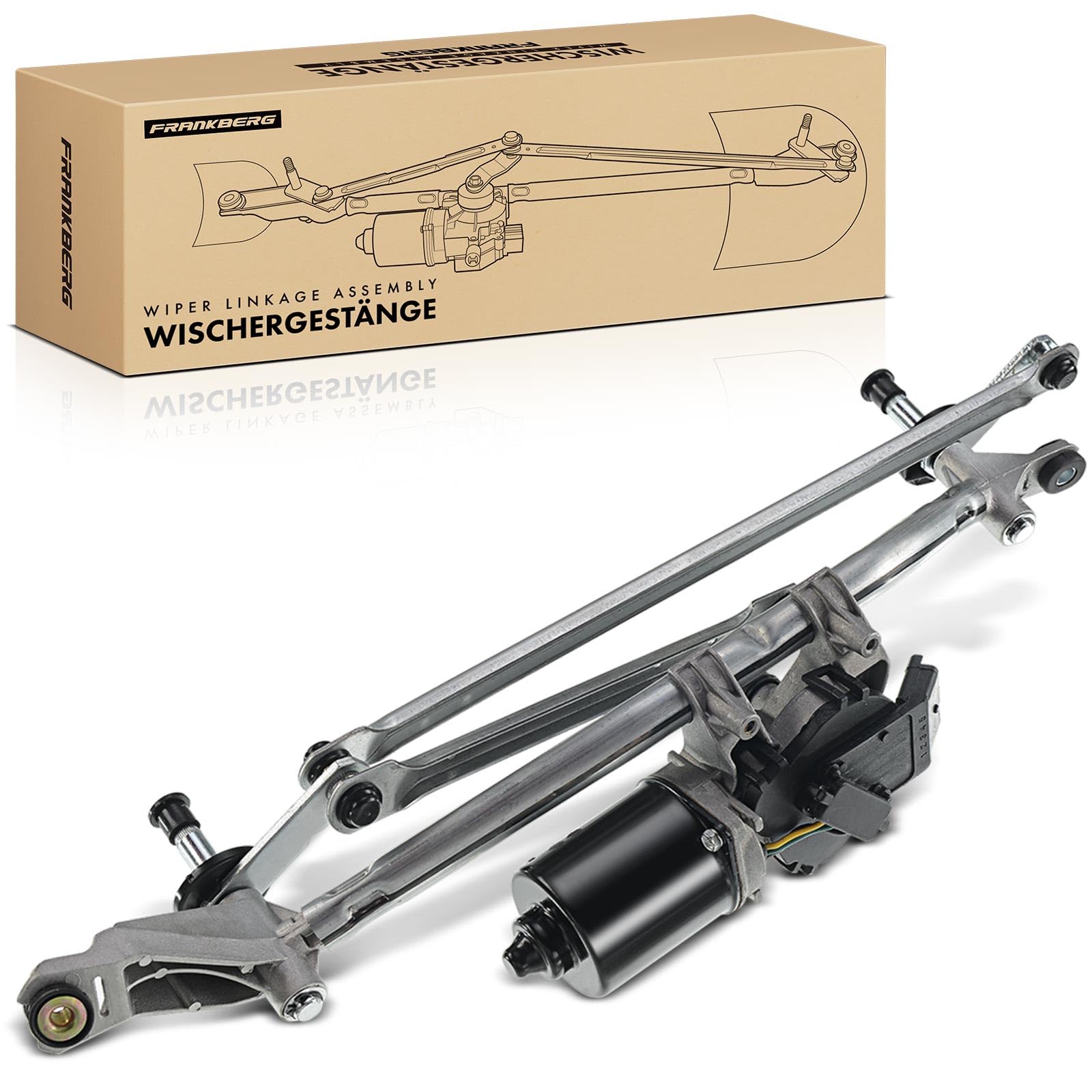 Frankberg Wischergestänge mit Wischermotor Vorne für Qashqai +2 I J10, JJ10 1.5L 1.6L 2.0L 2007-2013 28800JD900