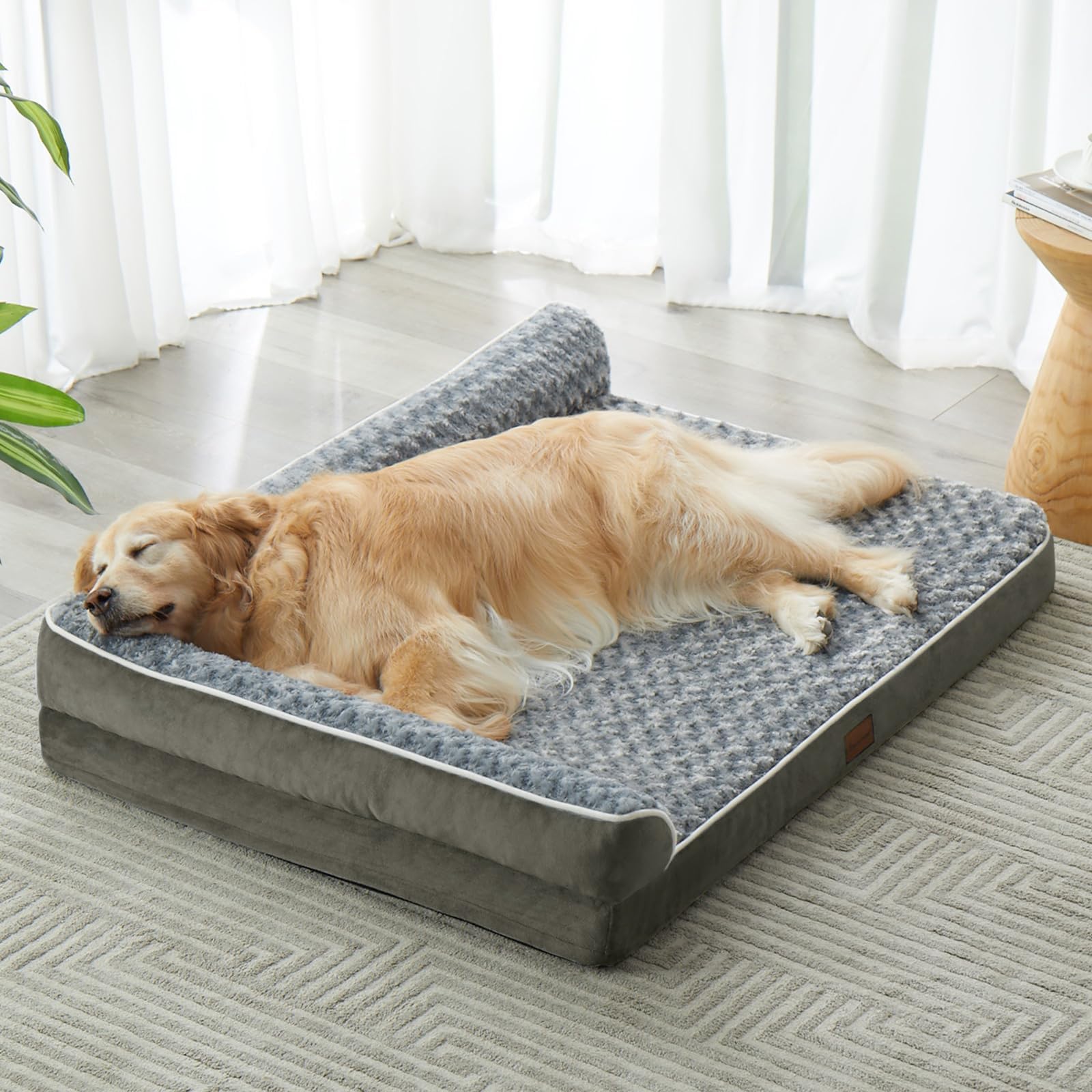 BFPETHOME Orthopedic Dog Beds for Large Dogs-Waterproof Sofa Dog Bed with Removable Washable Cover, Large Dog Bed with Waterproof Lining and Nonskid Bottom,Pet Bed for Large Dogs.